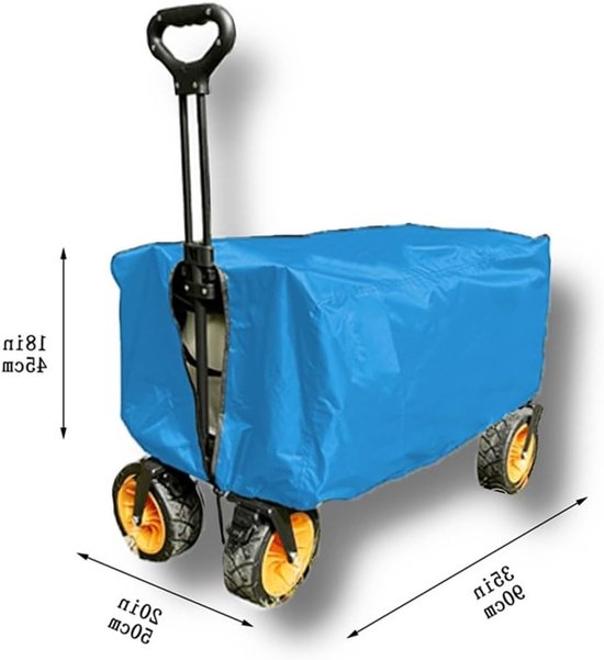 Vouwbare Tuinkar van 210D Oxford Stof, Waterdichte Bescherming voor Tuin, Kamperen en Boodschappen, Ideaal voor Auto en Caravan — afbeelding 2