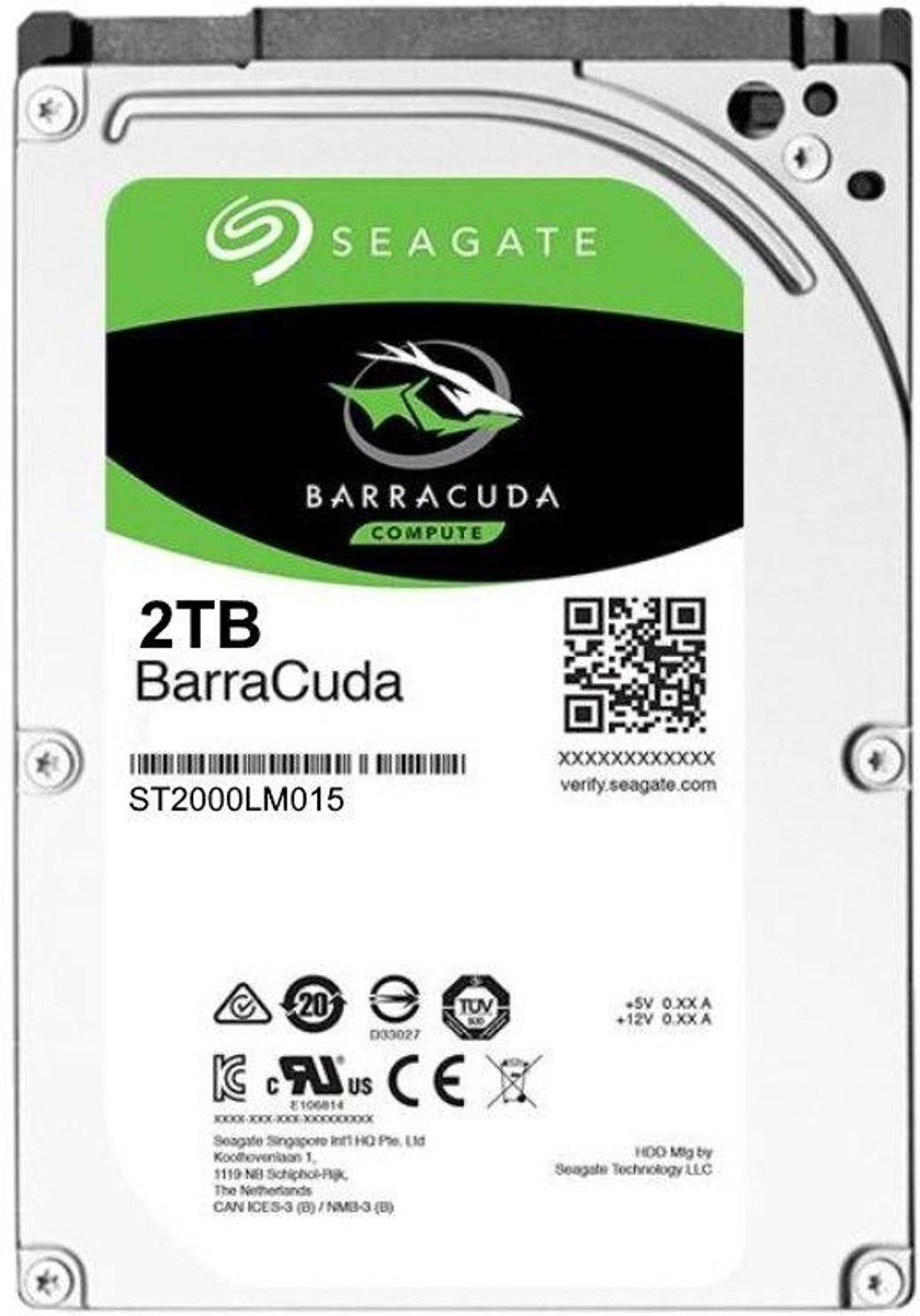 Seagate BarraCuda - Interne harde schijf - 2.5 inch - 2TB | bol