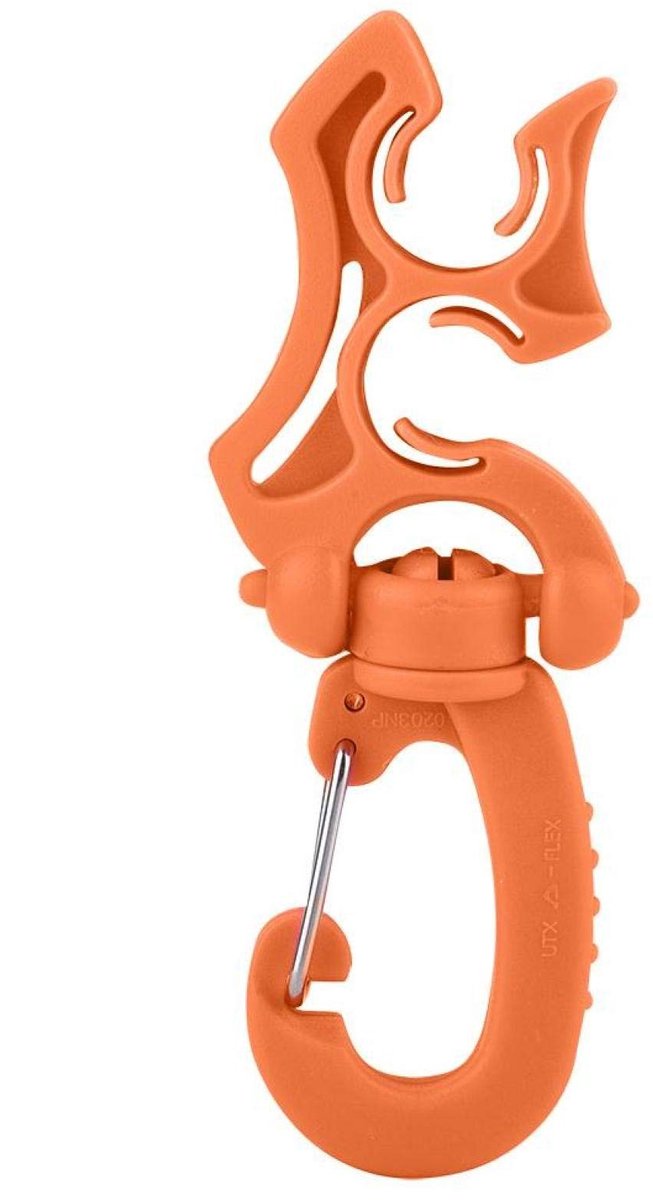 Dailygoods- Slanghouder Antiroest - Dubbele Slanghouder - Clip voor Regelaars - Geschikt voor 2 Slangen - Snorkelen/Duiken - Roestvrij Staal 304 - Duikclip