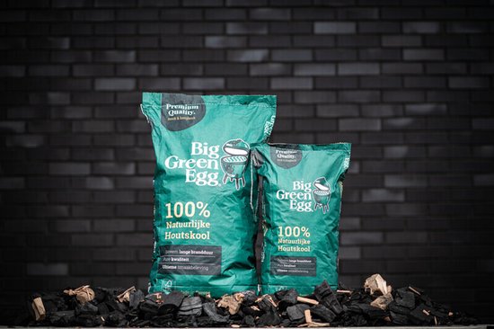 Premium natuurlijke houtskool – Big Green Egg zak 9 Kg