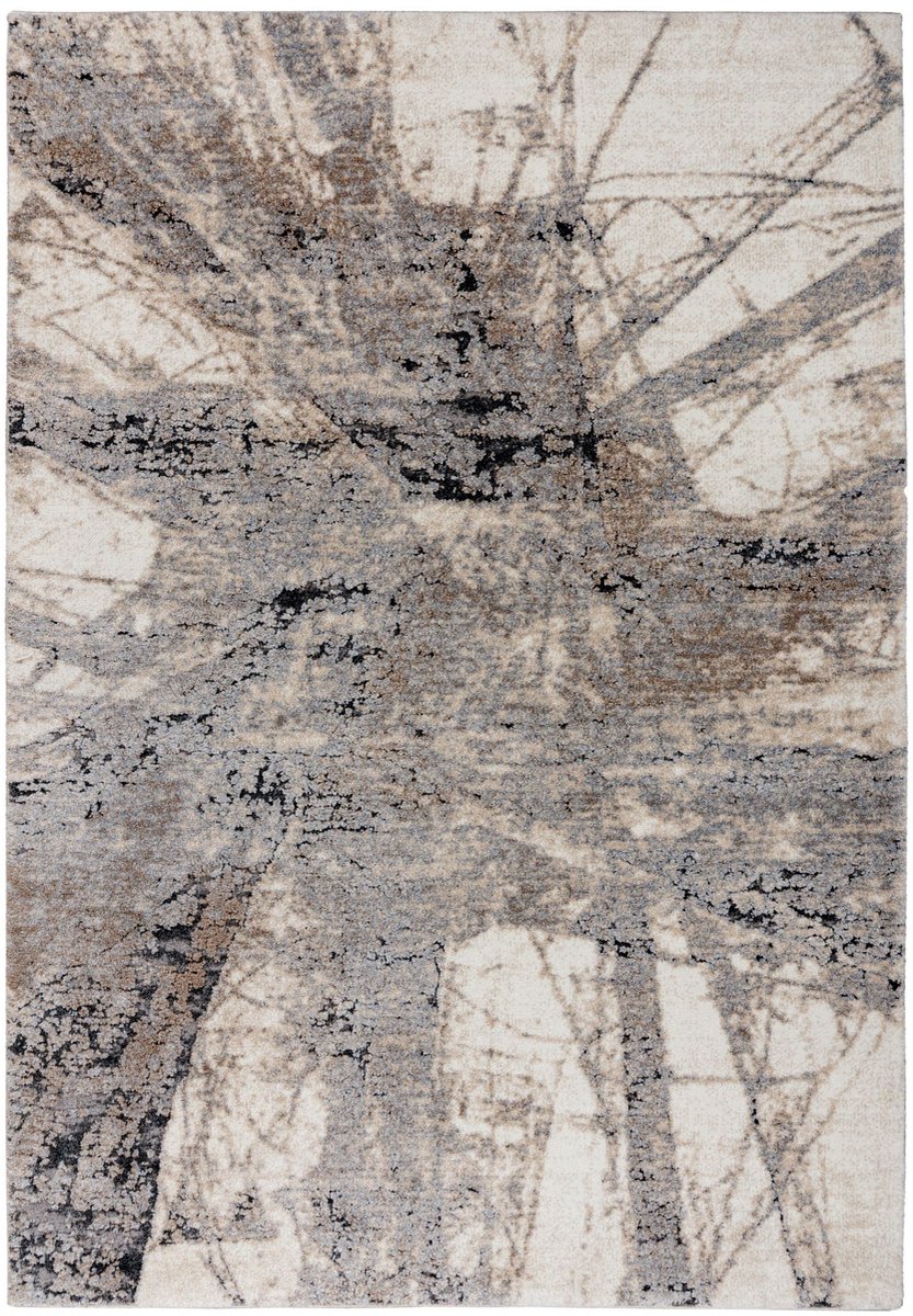 Vloerkleed Bologna 460 grijs – 140 x 200 cm – polypropyleen & polyester, machinegeweven