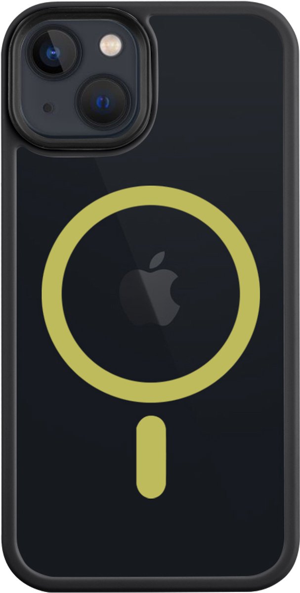 Tactical iPhone 13 MagForce Hyperstealth 2.0 Cover – Hoesje met Losse Klikbare Knoppen – Black/Yellow