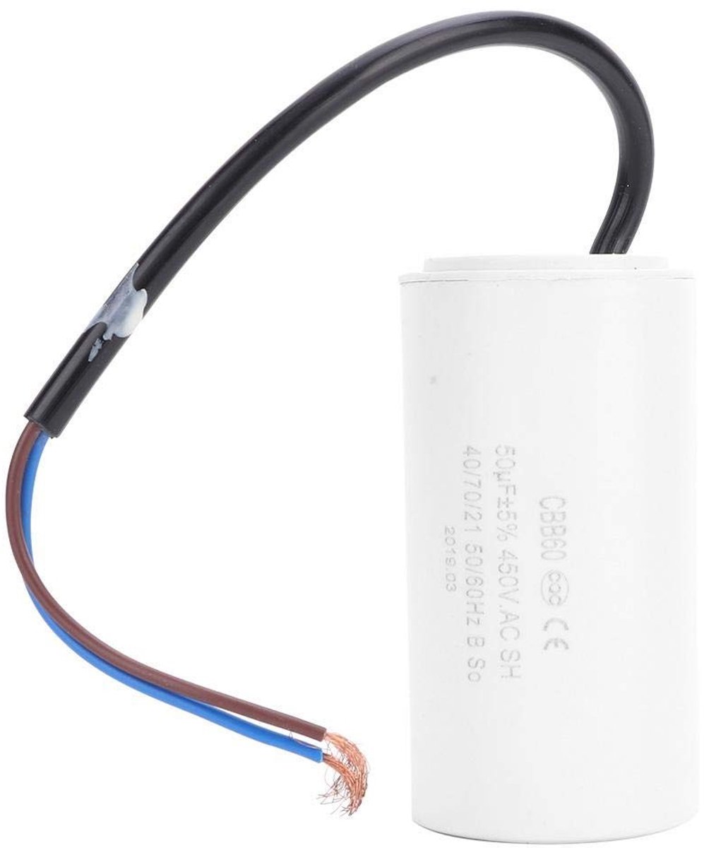 NTH products - Motor Startcondensator - 450V 50uF - Zelfherstellend - Stabiele Prestaties - Geschikt voor Huishoudelijke Apparatuur - Eenvoudige Install...