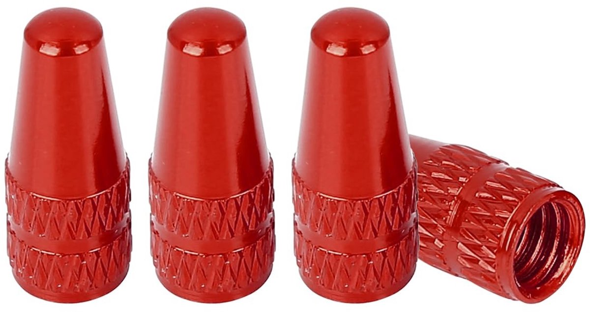 Cosensi- Ventieldoppen Aluminium - Franse Ventieldoppen - 4 Stuks - Universeel - Antislip - Duurzaam - 6.8mm x 18mm - Bandenkappen