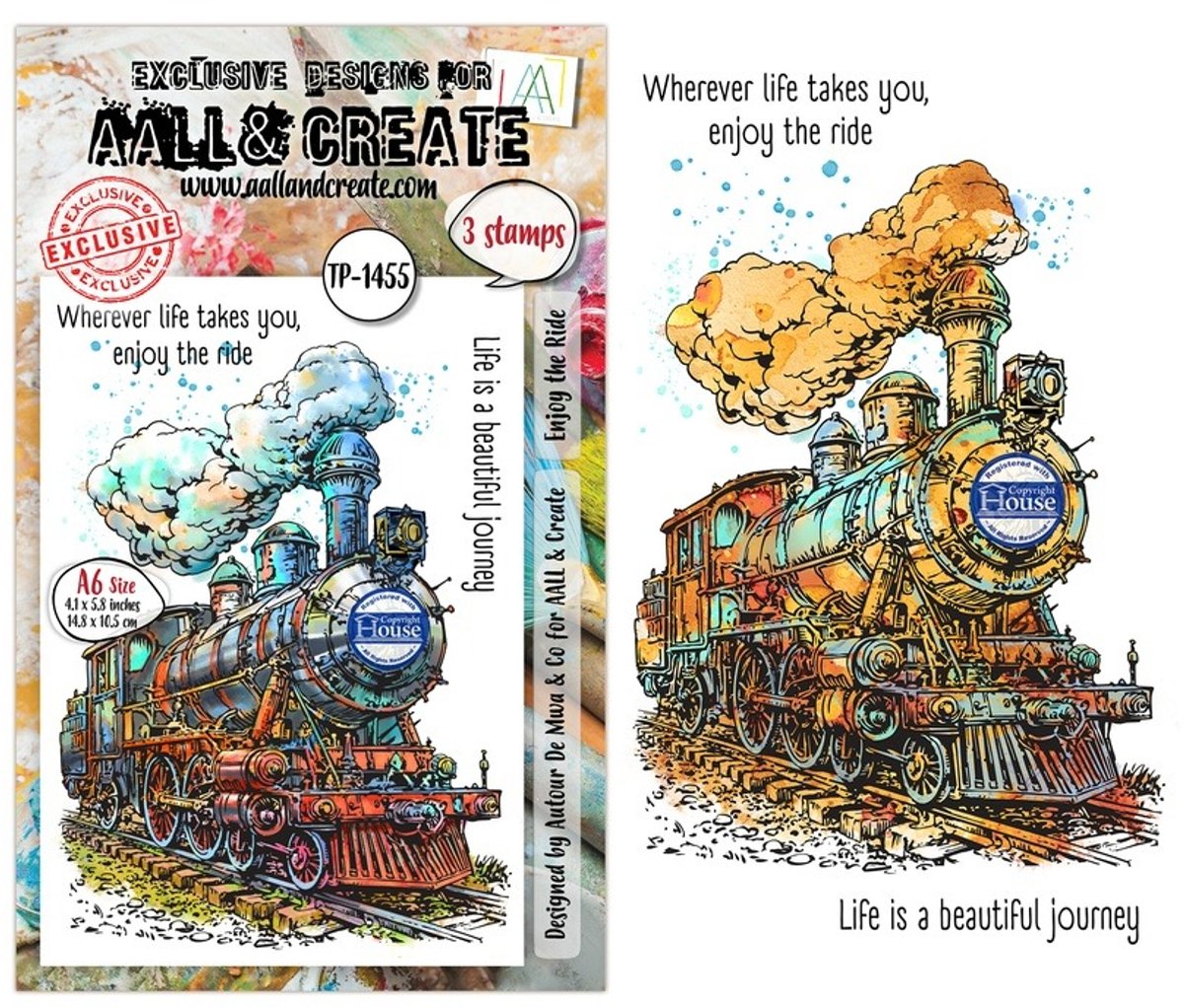 Aall & Create clearstamp A6 - Enjoy the ride