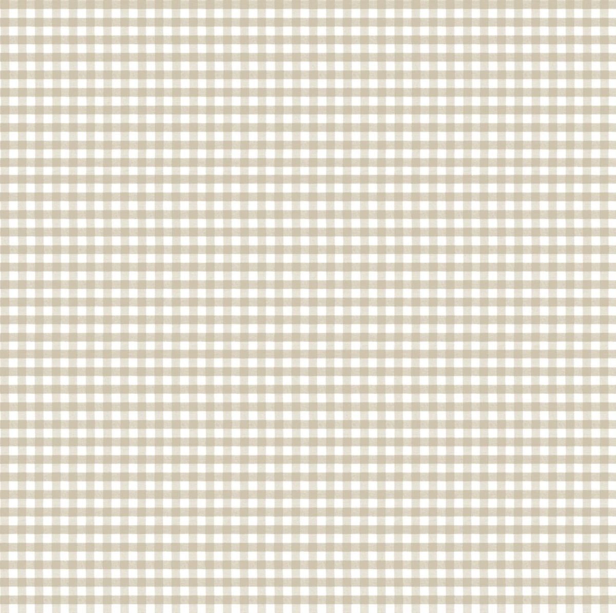Behang - Geruit - Vichy Ruitjes - Beige Lichtbruin - Babykamer Kinderkamer Speelkamer - Vliesbehang - 0,53 x 10,05 M - Happy
