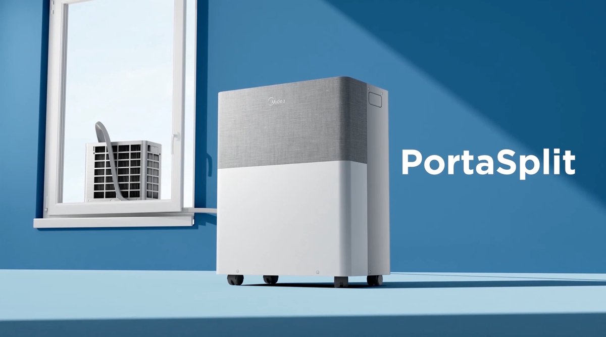 Midea PortaSplit Mobiele Split Airco - Mobiele airco - 8000 BTU - A++ - 3-in-1 Cooling, Ventilering en Ontvochtiging thumbnail 4