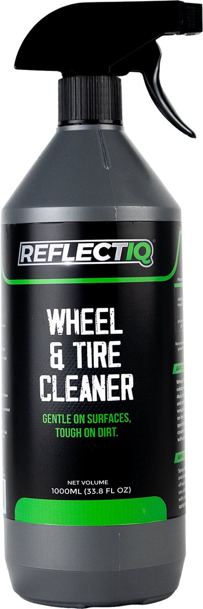 ReflectIQ Wheels & Tire Cleaner pH 8,5 – 1000 ml – Velgen- en Bandenreiniger – Verwijdert Remstof en Hardnekkig Vuil