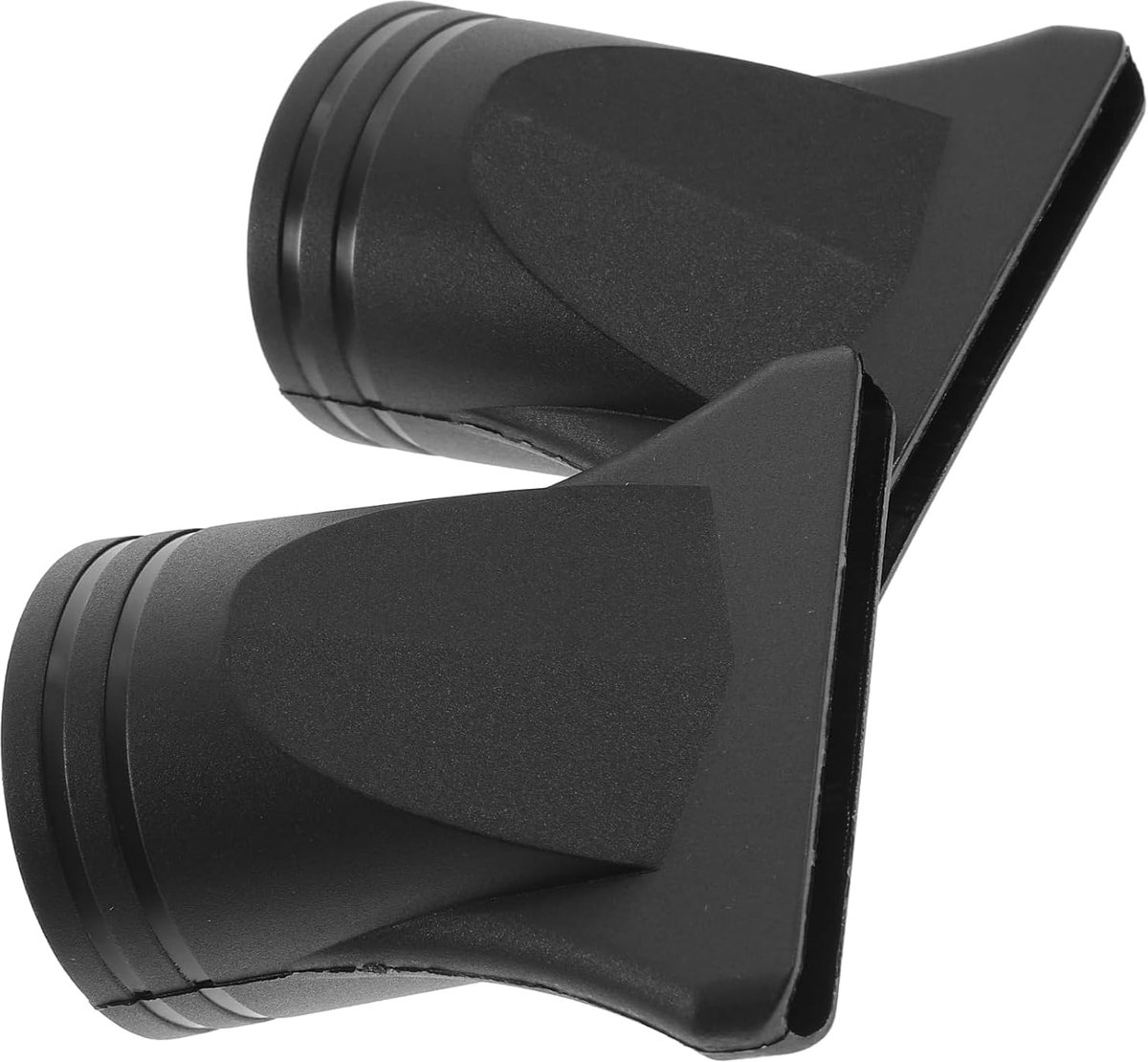 2 zwarte haardrogeraccessoires, niet-universele haardrogeraccessoires, haardrogermondstuk vervanging, smalle concentrator nozzle, geschikt voor rechtmaken, geschikt voor diffuser met een diameter van 4,0-4,5 cm