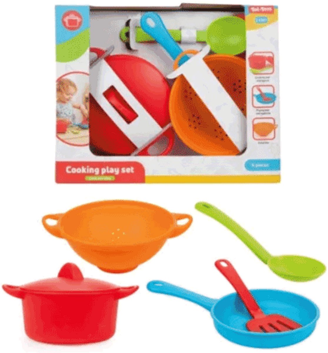 Pannenset 6 delig. met spatels