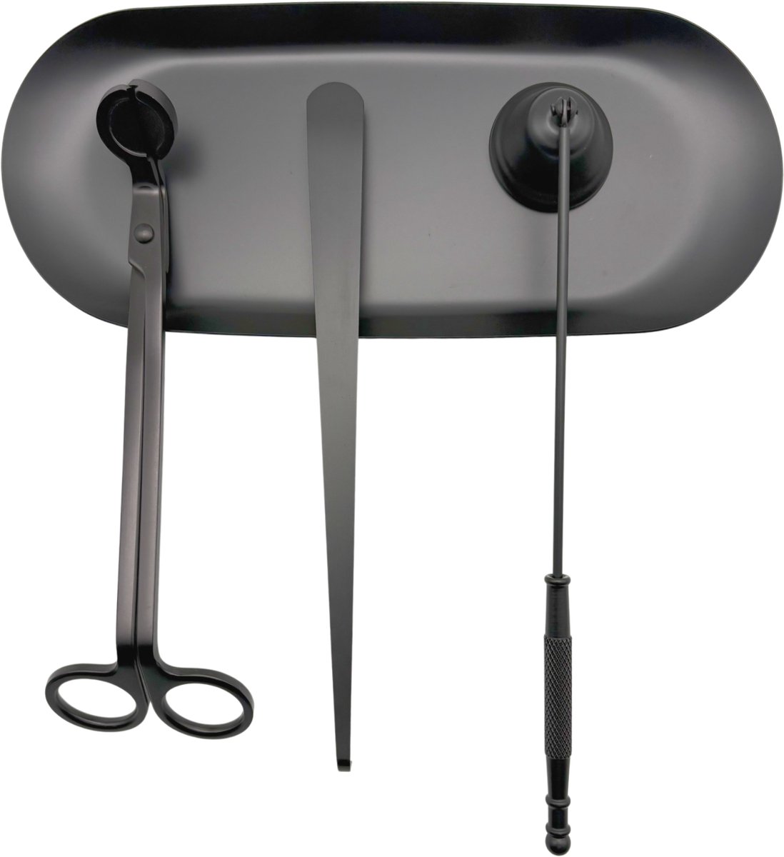 Purepeak 4-in-1 Kaarsendover Set - Zwart - Inclusief Lontknipper