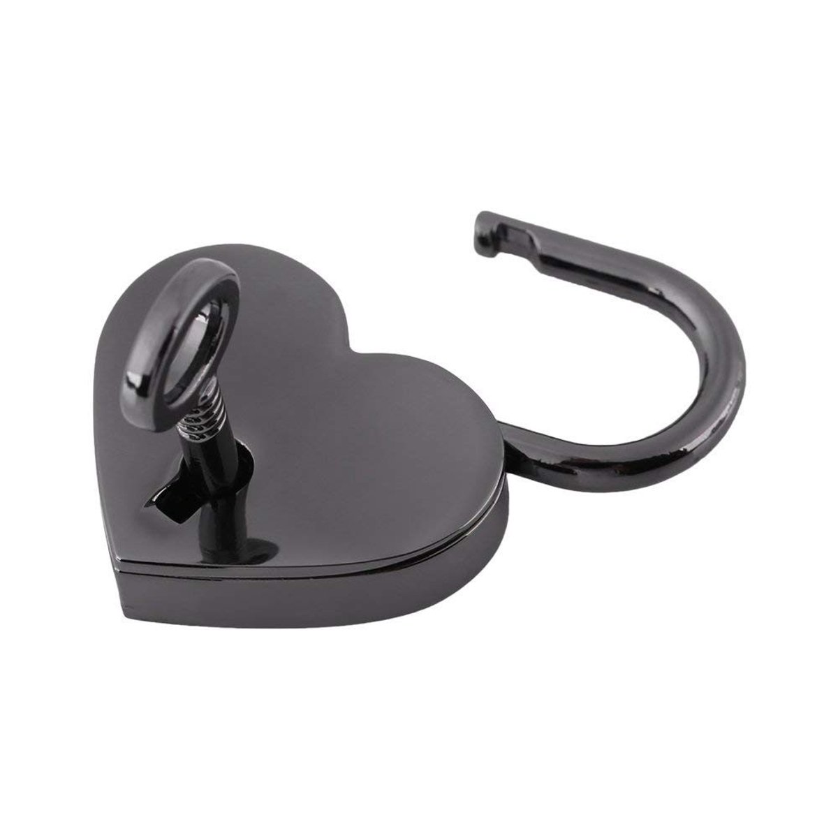 Dailygoods- Hartslot Vintage Ontwerp - Hangslot - Sleutel - Zinklegering - Antiek - Robuust en Duurzaam