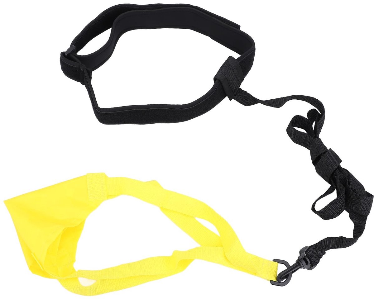 Dailygoods- Zwemparachute Professionele Trainingsapparatuur - Weerstandsparachute - Snelheidstraining - Nylon - Geschikt voor Kinderen/Volwassenen - Inclusief Riem/Verbindingsriem - Zwemtraining