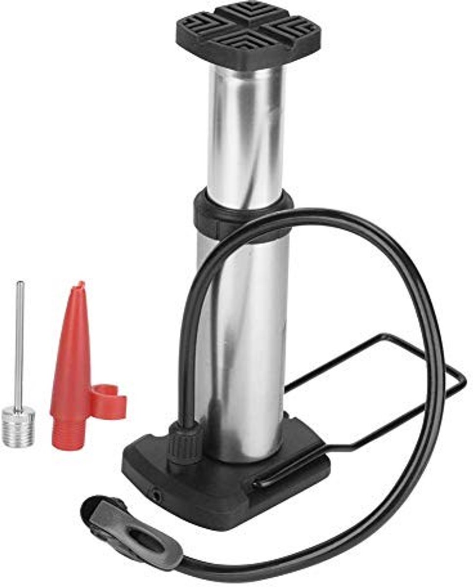 Dailygoods- Fietsvoetpomp Draagbaar - Mini Fietspomp - Hoge Druk - Aluminium - Corrosiebestendig - Lange Levensduur - Pomp