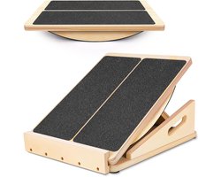 Premium Slant board – stretch board – kuit stretcher - Incline Board - Squat Wedge - squad block - 4 standen verstelbaar