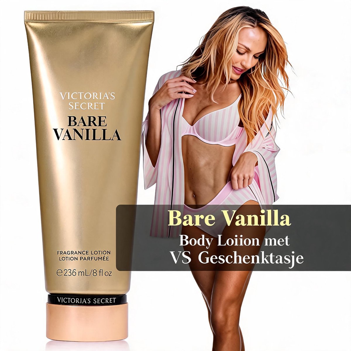 Victoria’s Secret Bare Vanilla Lichaamslotion | Incl. VS Geschenktasje