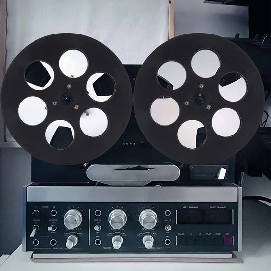 Lege Tapespoel - Opwikkelspoel Geluidsband - Analoge Opnames Maken - NAB Flens Winddichte Gaten - 7 Inch Diameter - Zwart — afbeelding 3