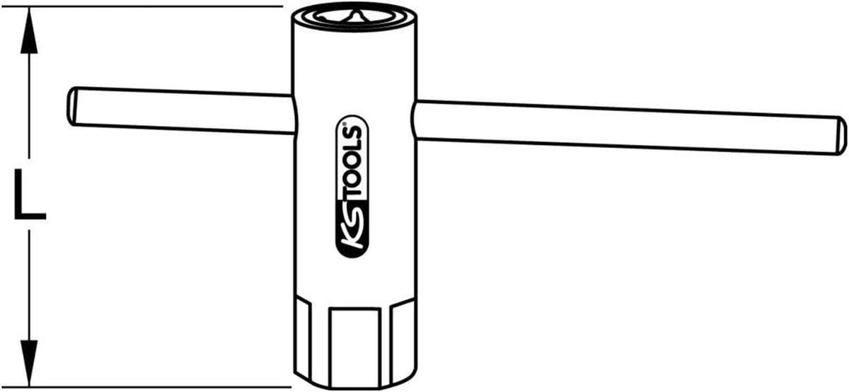 Wringstang Verlengkabel - Verstelbare Grip - Vastzetten Bouten - Mechanische Bediening - 200mm - Transparant