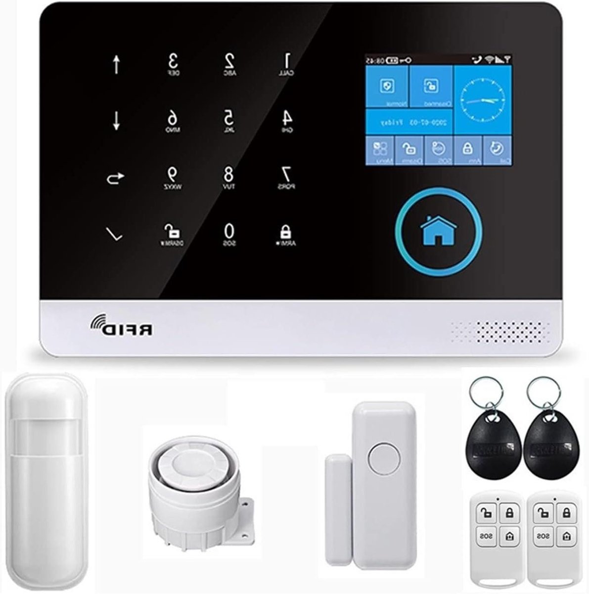 Draadloos Alarmsysteem - Home Security - Huis Beveiligen - App Bediening - 1x1x1 cm - A