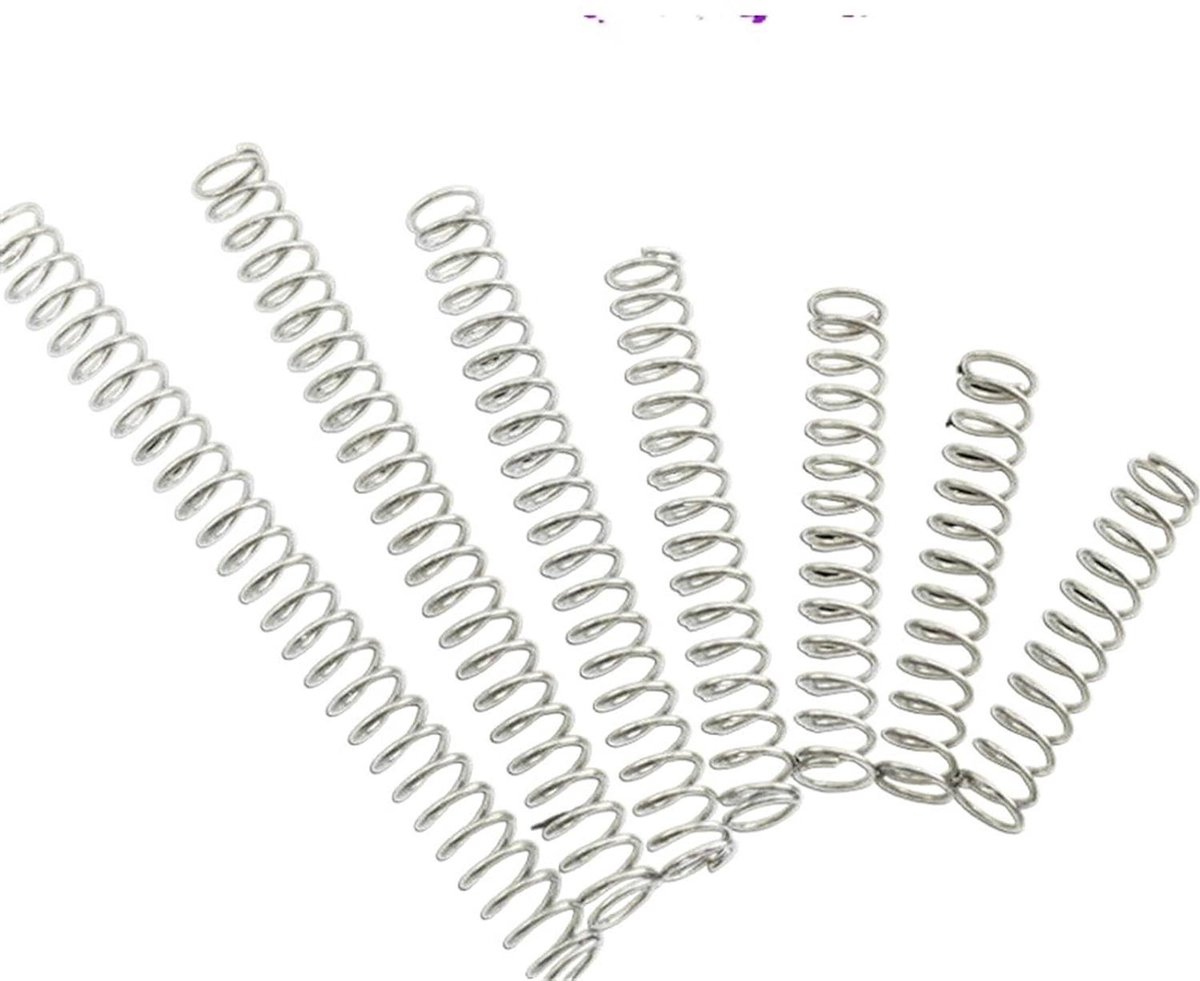 Drukveer 5 stuks - Verzinkte veer - Mechanische toepassingen - Veelzijdig en sterk - 80 mm - Metaalkleur
