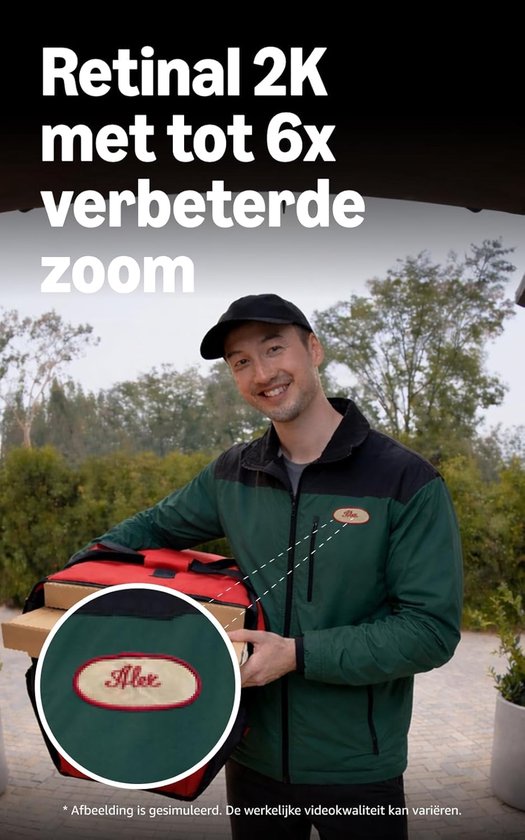 Ring Videodeurbel op batterij (nieuwste generatie) - Matte Mocha - 2K video -Speckled White van Ring — afbeelding 4