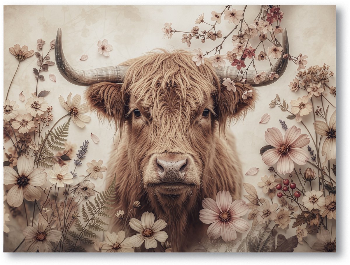 Tuinposter - Modern Kunstwerk - 100 x 75 cm - Highland Grace - PosterGuru
