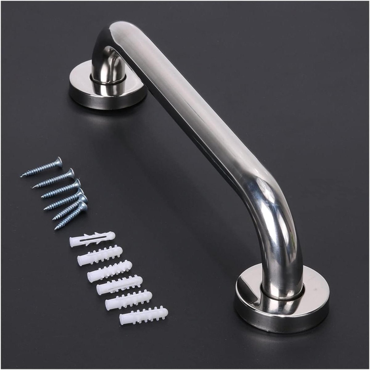 Badkamer Handgreep - Veiligheidshandgreep Steun - Extra Ondersteuning - Roestvrij Staal - 40 cm - Chroom