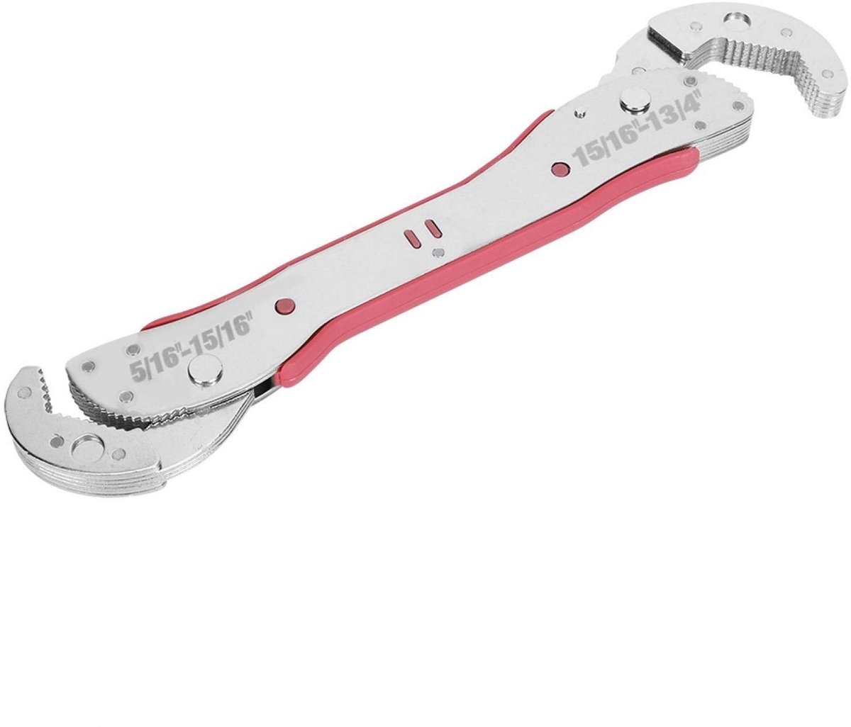 BRENZOOS- Sleutel Universele Zelfinstellende - Dual-Head - Ergonomisch Ontwerp - Multifunctioneel - Voor Moeren/Bouten - Niet-giftig Materiaal - Moersleutel