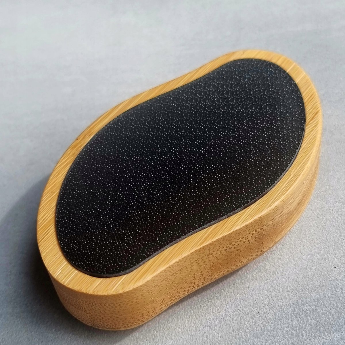 Glazen Nano Glas Pedi Rasp - Zachte Voeten, Bamboe Handvat
