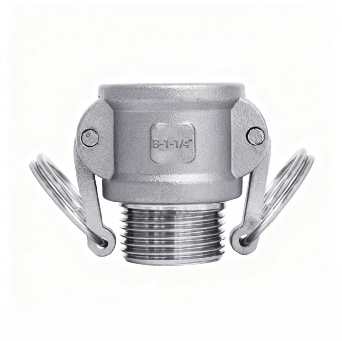 JHUBERS- Nokkenmoerverbinder 1-1/4 inch - Slangkoppeling - Roestvrij Staal 304 - Hoge Druk - Corrosiebestendig - Klikmontage