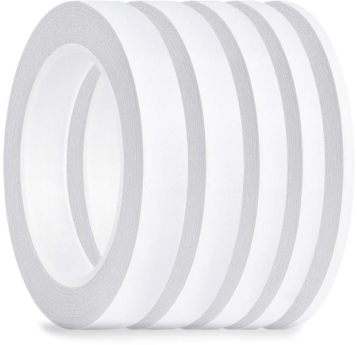 BRENZOOS- Dubbelzijdige Tape Set - Extra Sterk Plakband - 6mm/9mm/12mm/15mm/18mm - 25 Meter per Rol - Voor Hout/Metaal/Glas/Papier
