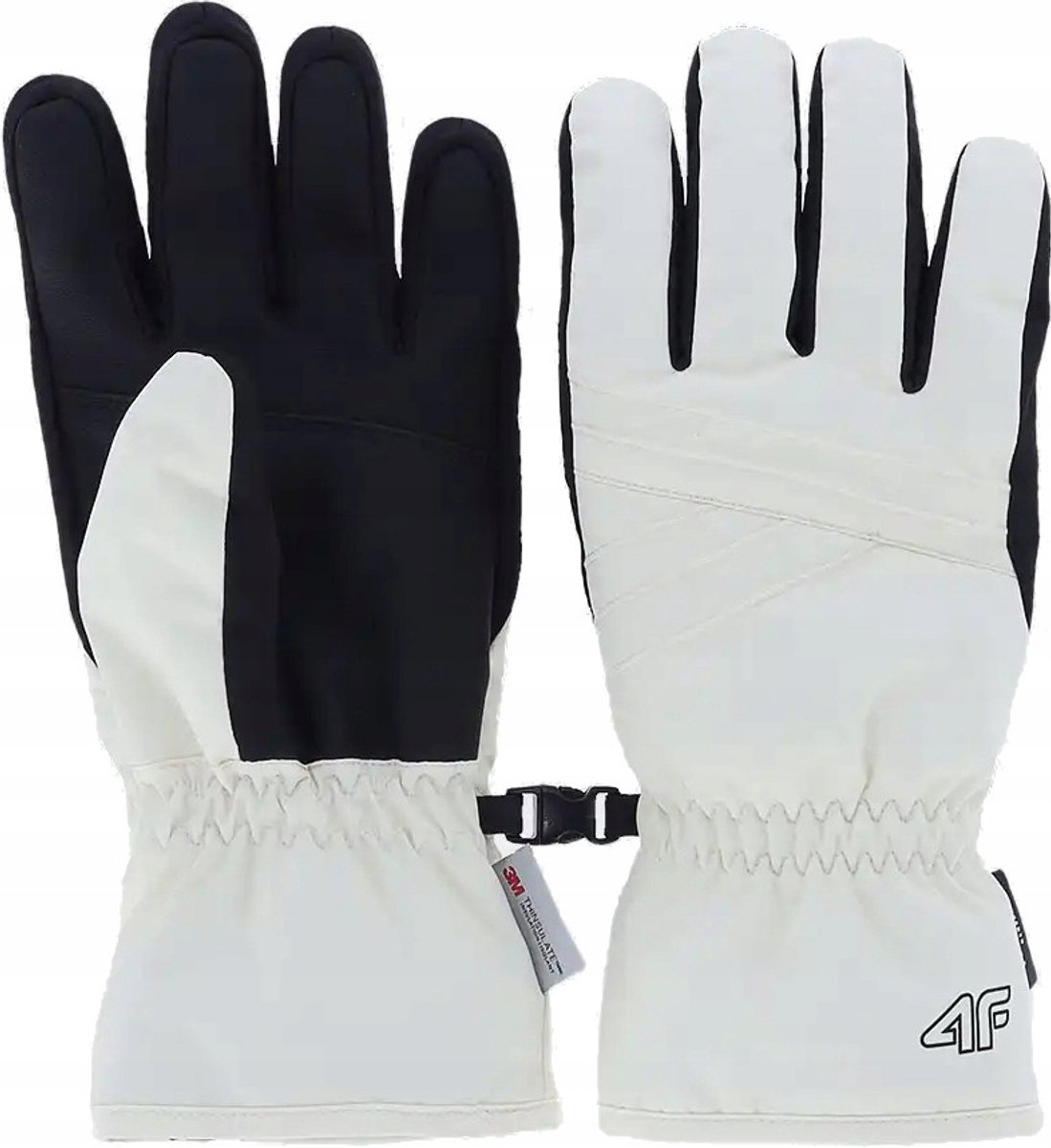 Dames skihandschoenen 4F FGLF159 crème Creme
