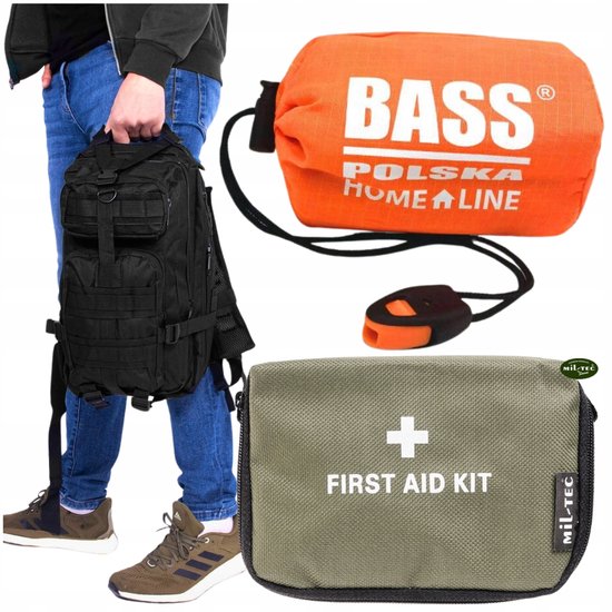 Survival Kit: 35L Tactische Rugzak, EHBO-kit & Thermische Slaapzak — afbeelding 2