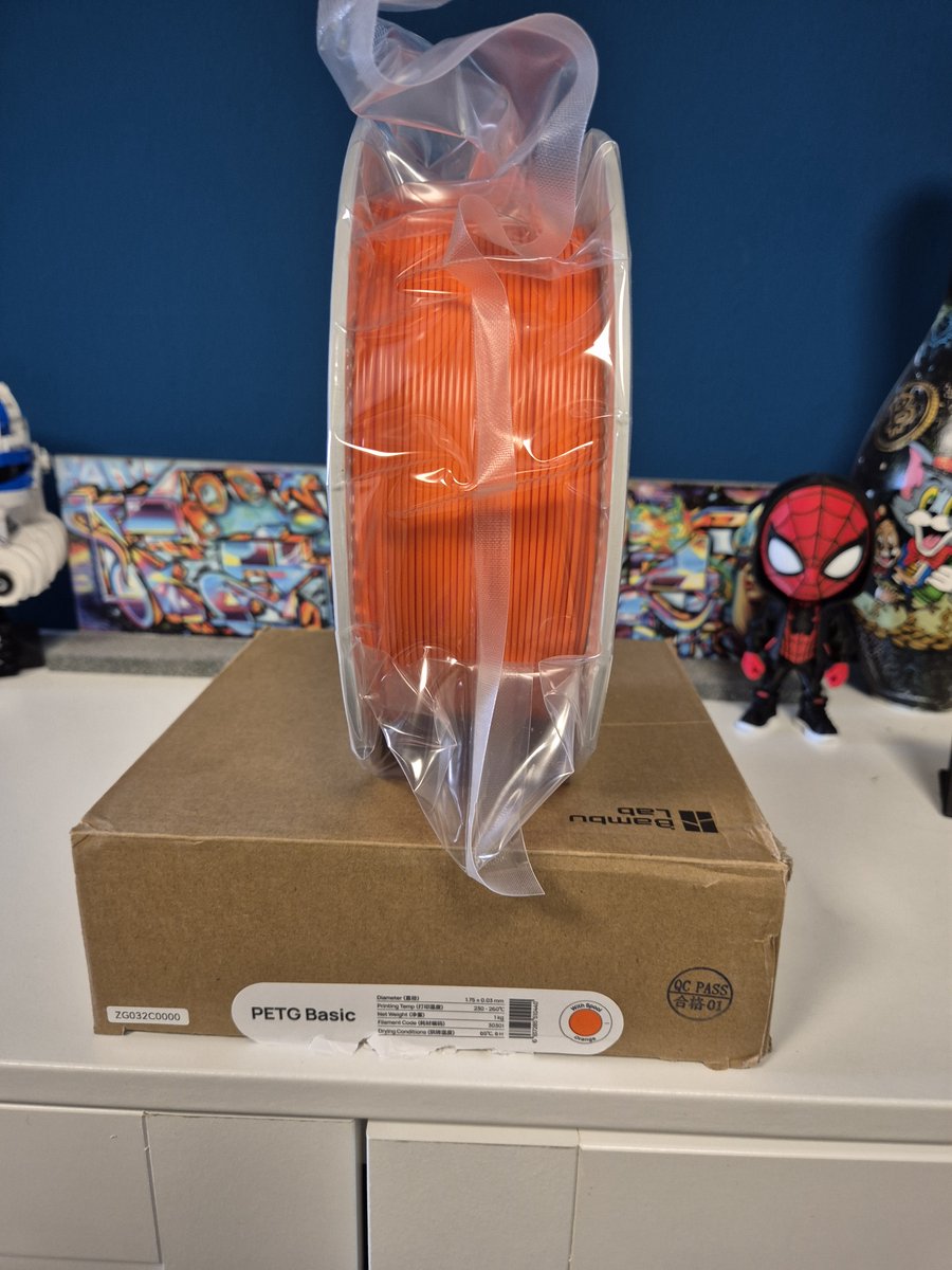 Bambu Lab PETG Basic Oranje 1.75mm – 1KG – Sterk 3D Printer Filament – Slagvast en Duurzaam