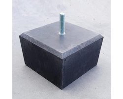 Betonpoer - Betonanker - Ondersteuning Bouwen - Zonder facetrand - 195x195mm - Grijs