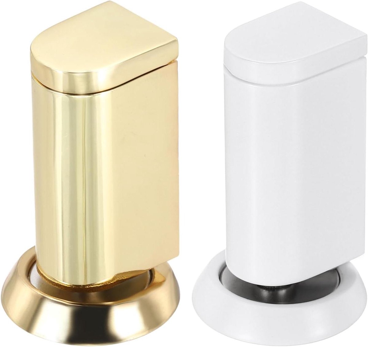 Magnetische Deurstoppers - Deurhouders - Deuren Open Houden - Stille Demping - 2 stuks - Wit Goud