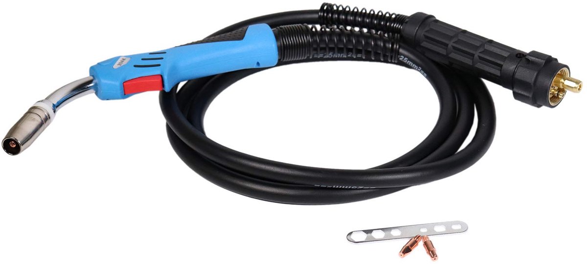 WELDINGER MIG/MAG-slangenpakket MB25 3 m voor ALU/V2A met teflonziel Eurocentrale aansluiting