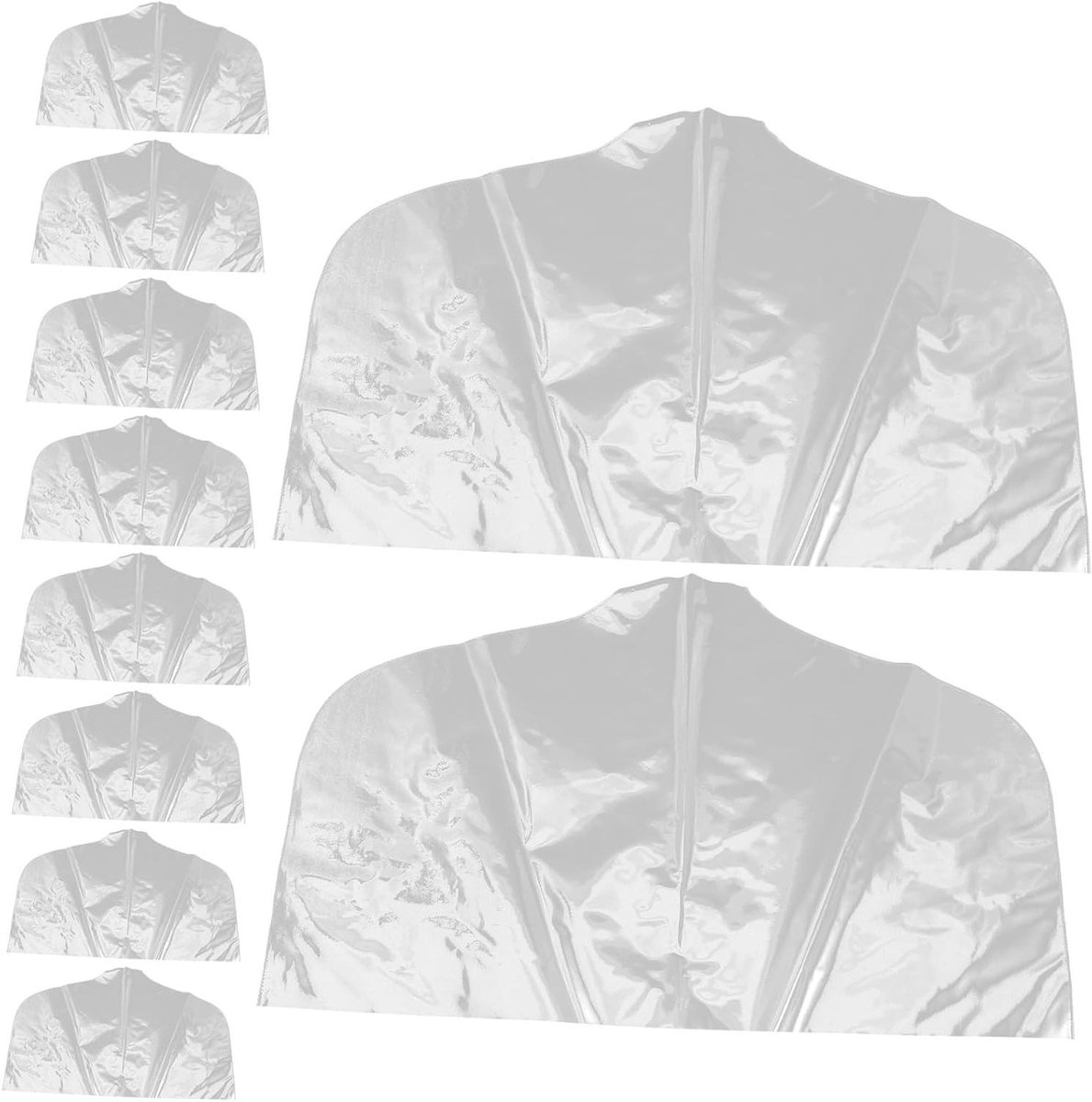 Kledingbeschermers - Kledinghoezen - Kleding Opbergen - Versterkte Hangeropening - 10 Stuks - Transparant