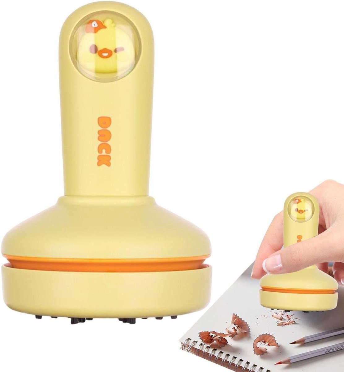 Bureau Stofzuiger - Mini Vacuüm - Ruimte Opruimen - Cartoon Dier Design - 14.6 cm Lengte - Eend