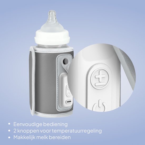Lionelo Thermup GO - draagbare flessenwarmer met USB aansluiting - grijs van LIONELO — afbeelding 5