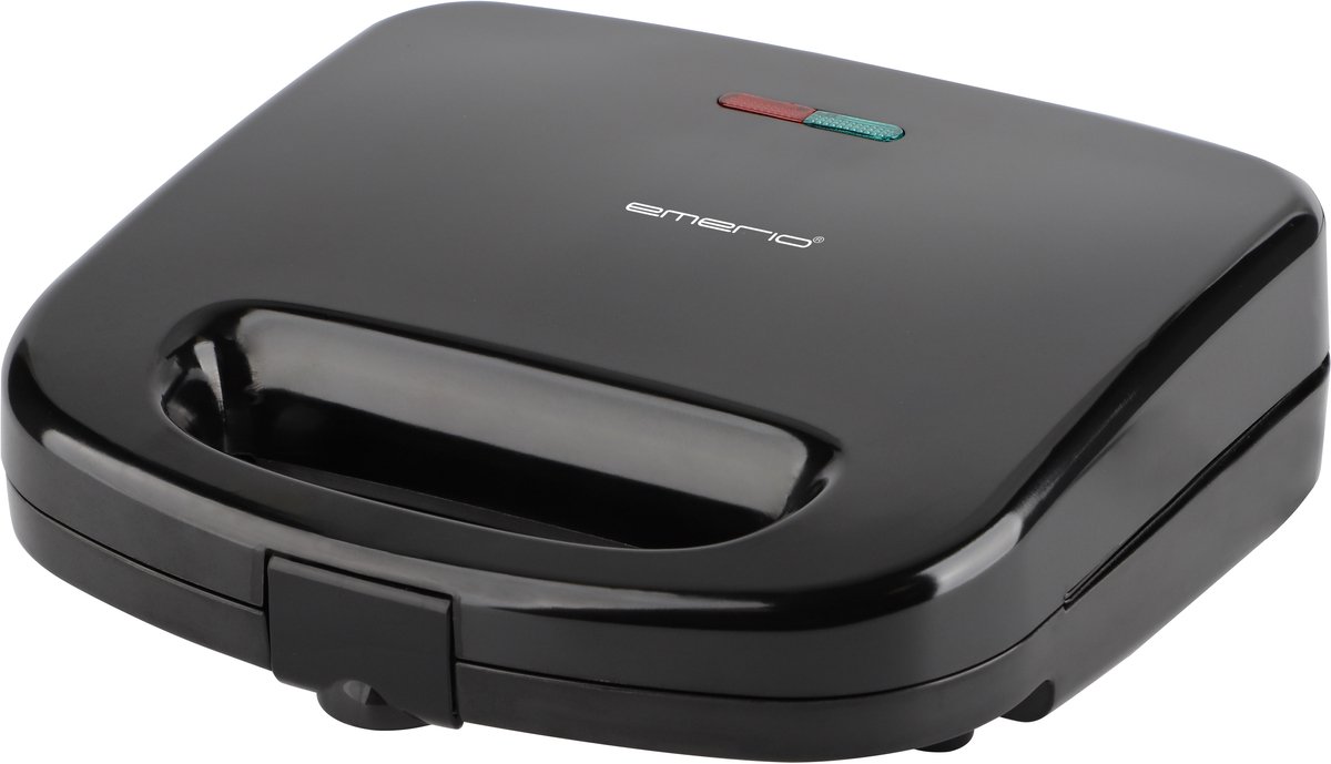 Emerio Tosti Apparaat - 2 Tosti's - 700W - Sandwich maker - ILAG coating - Anti-slip - ST-134627 - Zwart