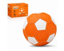 Ironridge® Curve bal - Voetbal trainingsmateriaal - Curveball - Kickerball - Voetbal - Maat 5 - Inclusief Pomp - Oranje