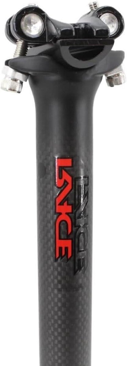 Fiets Zadelpen - Carbon Zadelpen - Comfortabel Fietsen - Lichtgewicht Legering - 27.2 x 350 mm - Mat Zwart