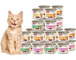 Animonda Carny - Kitten Natvoer Mix - 24x200g - Hoogwaardige Ingrediënten