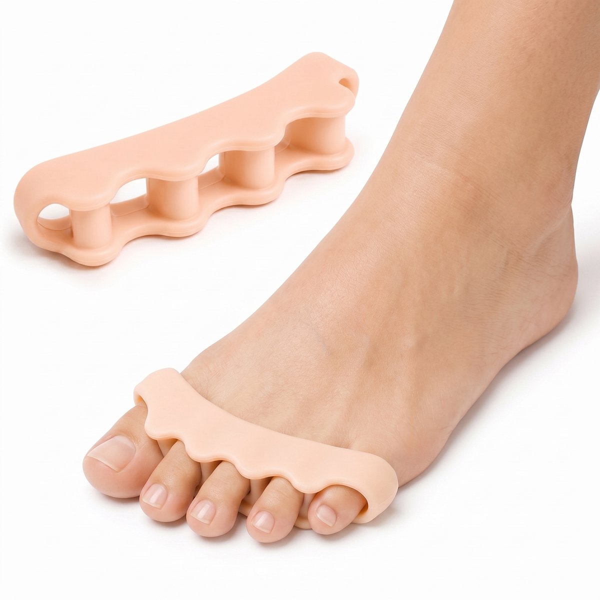 Alyze Teenspreider - 2 Stuks - Hallux valgus teenafstandhouder - Teenbeschermer - Tenenspreiders - Hamertenen-afstandhouder - Grote teen - Persoonlijke Verzorging