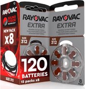 Rayovac Extra Advanced 312 Hoorbatterijen PR41 Bruin – 120 Stuks