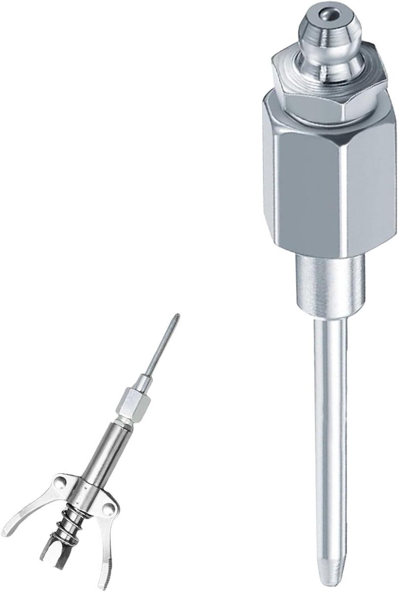 Vetspuit Mondstuk - Injectie Tool - Onderhoud Machines - Hoge Druk Bestendig - 12.8 cm - Metaal