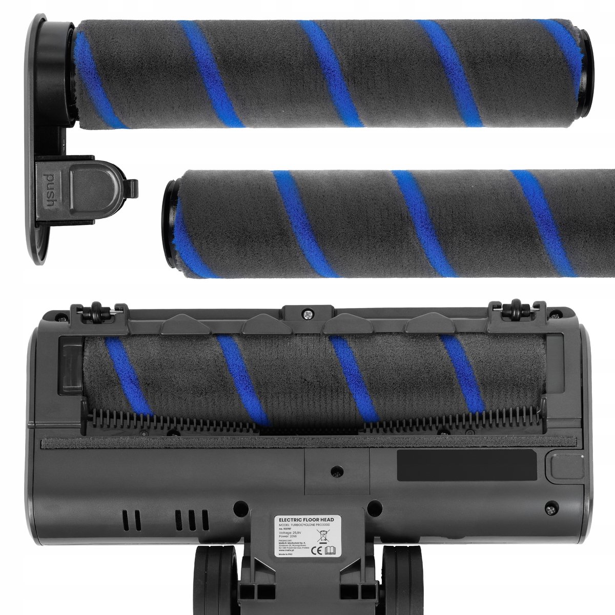 Maltec PRO3000 Zachte Rolborstel voor Harde Vloeren