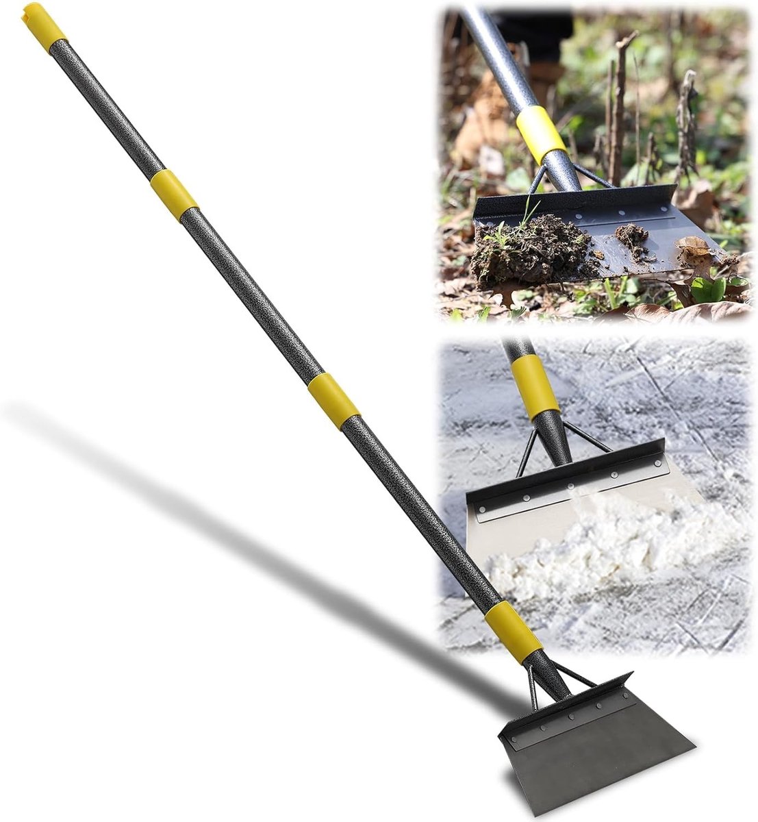 Dailygoods- Tuinschep multifunctioneel - Verstelbare handgreep - Tuinreinigingsgereedschap - Schrapen - Wieden - IJs verwijderen - Tuingereedschap