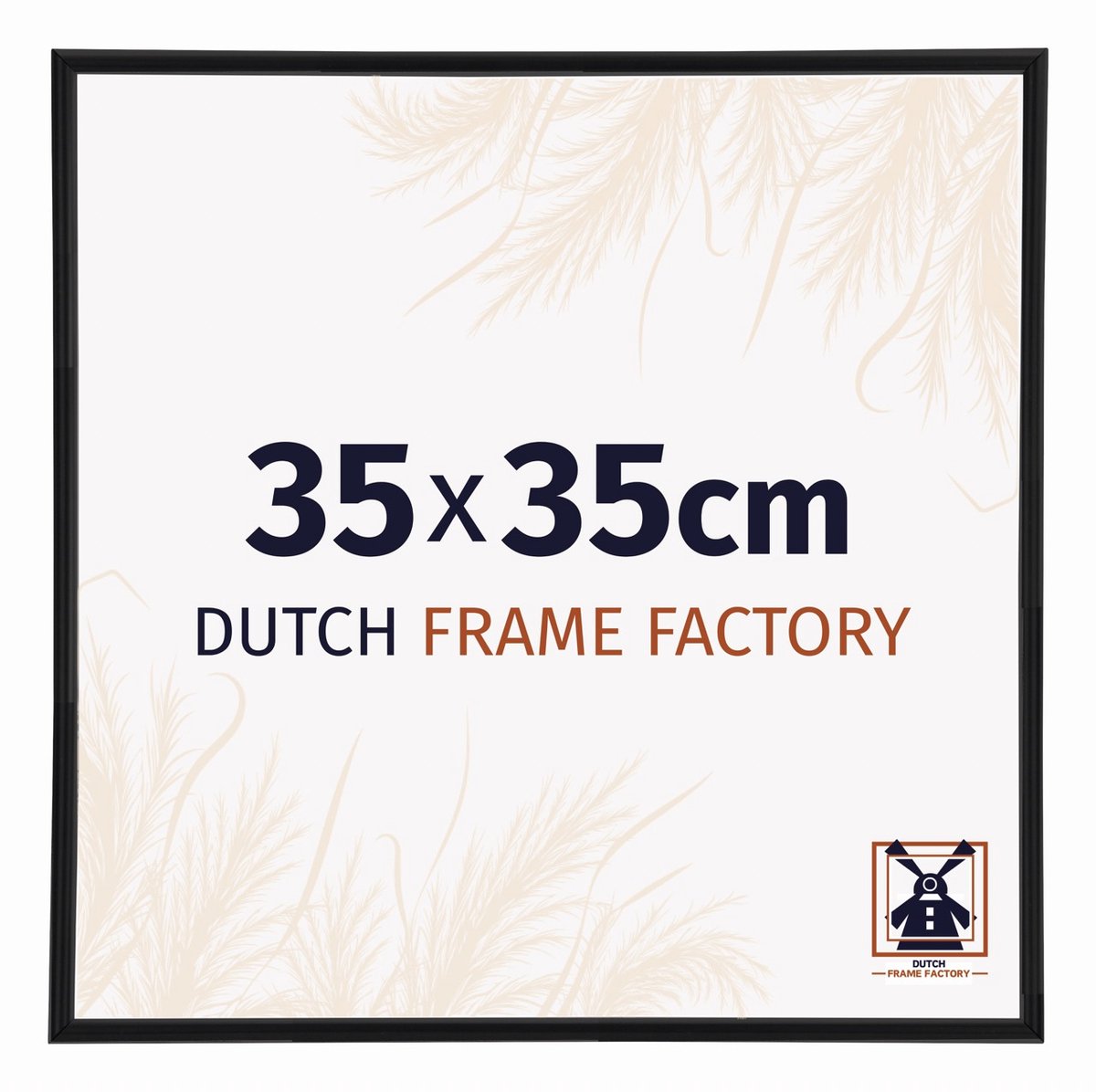 Dutch Frame Factory Fotolijst 35x35 cm - Kunststof - Zwart Mat - Angers